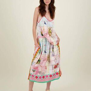 ME369 Gemma Heritage Print Camisole Dress Top NWT Size S